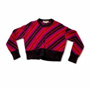 MARNI Striped Wool Crop Sweater